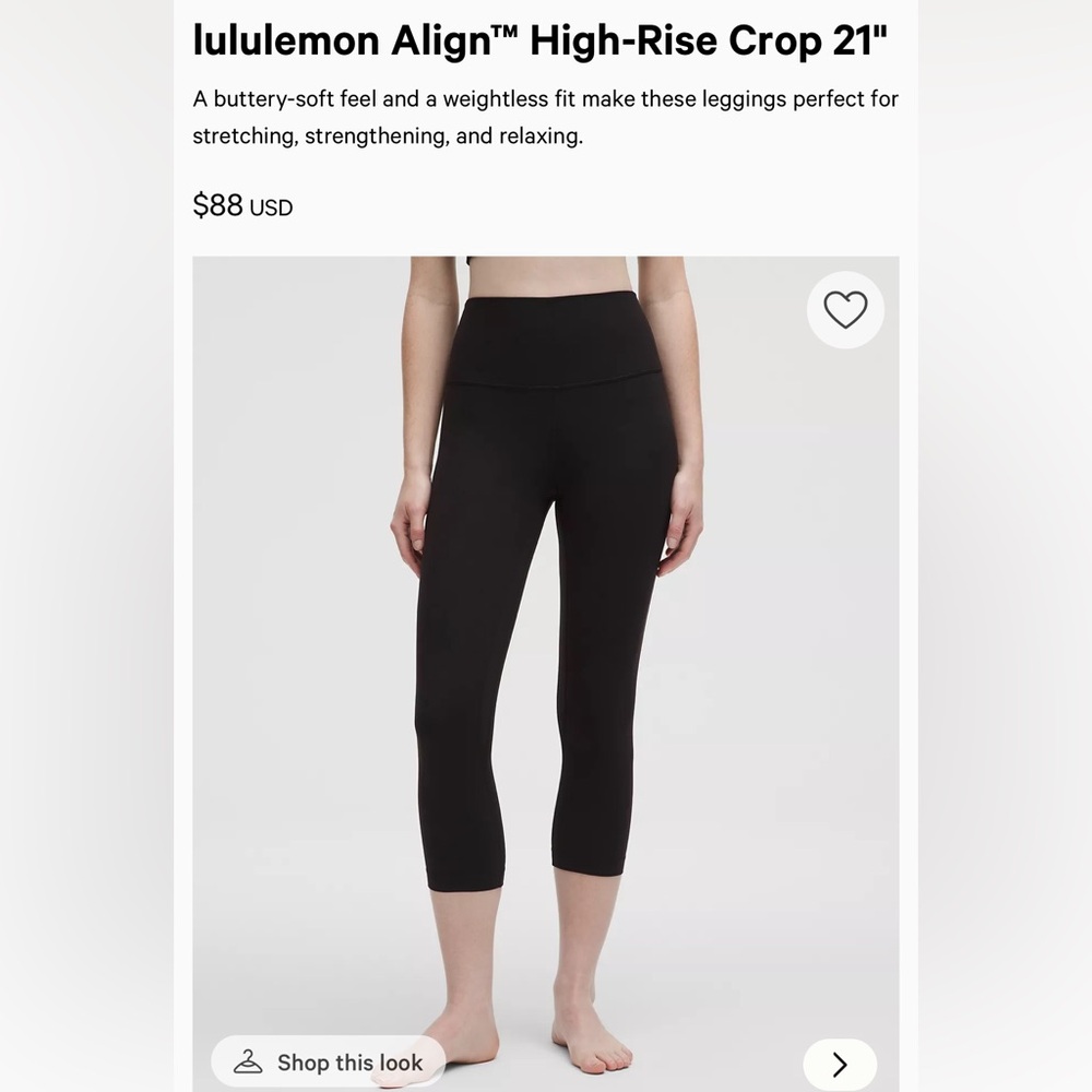 lululemon Align™ High-Rise Crop 21"